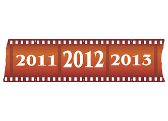 Image showing new year filmstrip