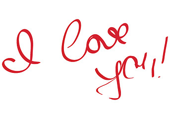 Image showing I Love You message