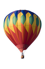 Image showing Colorful hot-air balloon against white