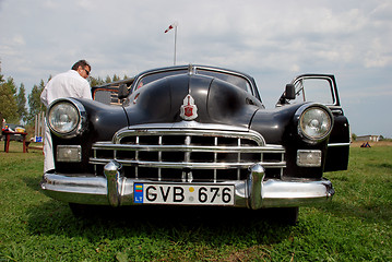 Image showing Black old russian car 