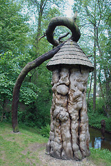 Image showing Sculpture of wood 
