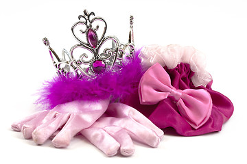 Image showing Pink princess accessories