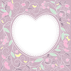 Image showing Cute valentine`s day card