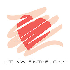 Image showing valentine's day vector card