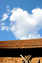 Image showing Clay tiles roof 