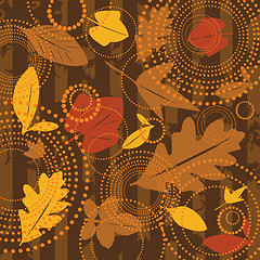 Image showing seamless autumn background