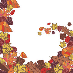 Image showing abstract autumn frame