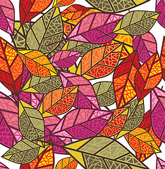 Image showing seamless autumn background