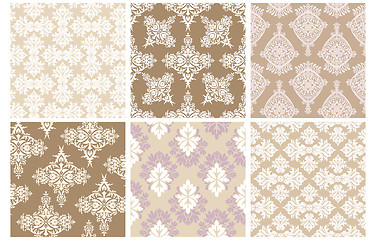 Image showing seamless damask wallpaper