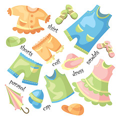 Image showing set of baby clothing