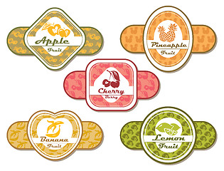 Image showing different labels for fruits and berries