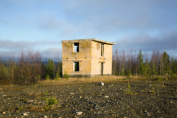 Image showing Abandoned building military ground control point