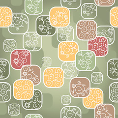 Image showing seamless floral background