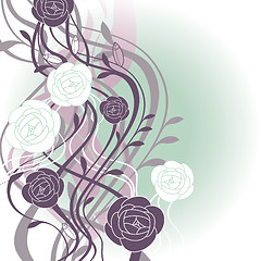 Image showing abstract cute floral background