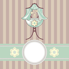 Image showing baby vector background