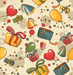 Image showing birthday seamless wallpaper