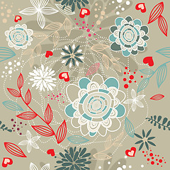 Image showing romantic floral background