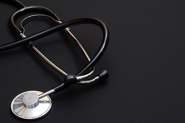 Image showing stethoscope on black