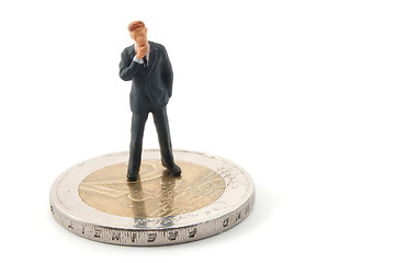 Image showing business man and money isolated 