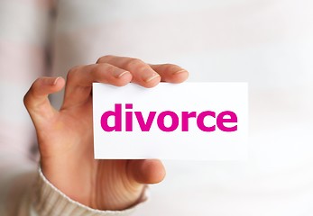 Image showing divorce