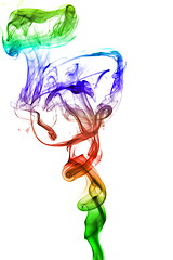 Image showing abstract rainbow smoke