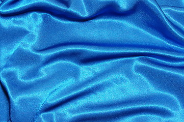 Image showing blue satin background