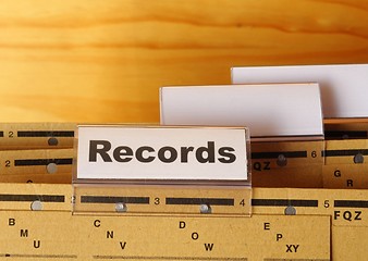 Image showing records