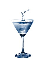 Image showing glass of water with splash