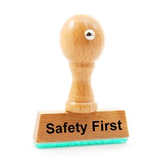 Image showing safety first