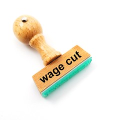 Image showing wage cut