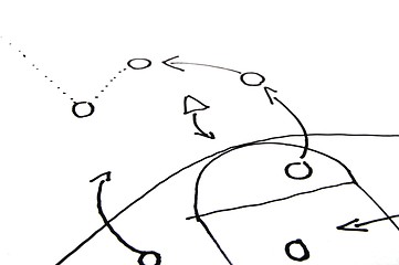 Image showing stragegy plan of ball game
