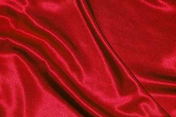 Image showing red satin background