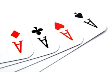 Image showing four aces