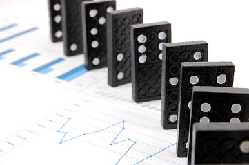 Image showing dominoes on chart