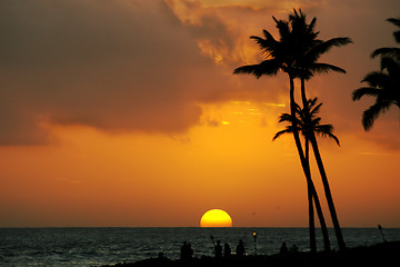 Image showing Tropical sunset