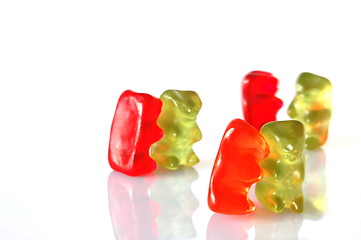 Image showing gummy bears dancing at a party