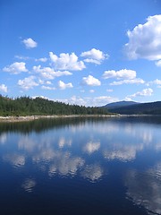 Image showing Reflective lake