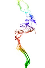 Image showing abstract rainbow smoke