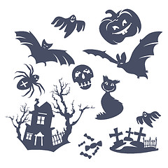 Image showing different Halloween icons