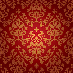 Image showing seamless damask wallpaper