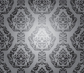 Image showing seamless damask wallpaper