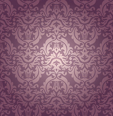 Image showing seamless damask wallpaper