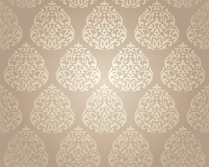 Image showing seamless damask wallpaper