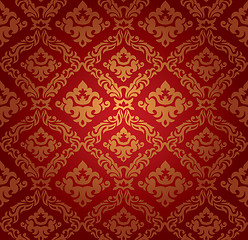 Image showing seamless damask wallpaper