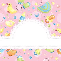 Image showing baby background illustration