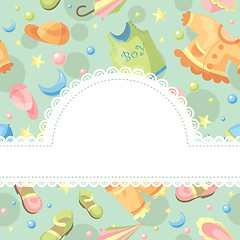 Image showing baby background illustration