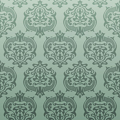 Image showing seamless damask wallpaper