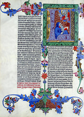 Image showing Illustration in an old bible book