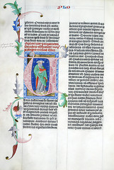 Image showing Illustration in an old bible book