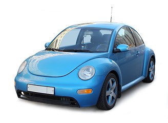 Image showing Small Blue Car